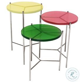 Bolt Green Glass Top 21" End Table