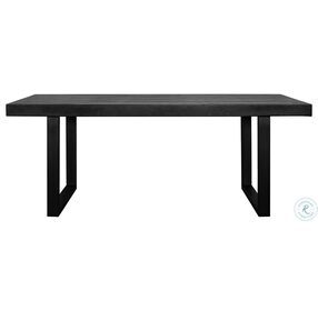 Jedrik Black Large Outdoor Dining Table