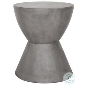 Hourglass Gray Outdoor Stool