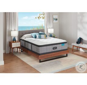 Harmony Lux Carbon Series Plush Pillow Top Full Mattress with Black Luxury Motion Foundation
