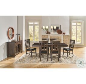 Bremerton Warm Gray 78" Extendable Trestle Dining Table