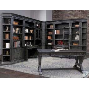 Washington Heights Washed Charcoal 32" Open Top Bookcase