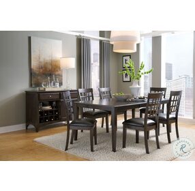 Bristol Point 78" Warm Grey Brown Extendable Rectangular Dining Table