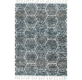 Bungalow Grey And Teal Dimensions Large Area Rug