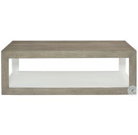 Oldham Rustic Grey And White Plaster Cocktail Table