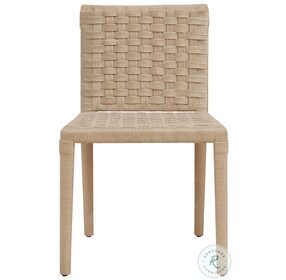 Burbank Natural Rope Basket Weave Pattern Dining Chair