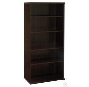Series C Mocha Cherry 36 Inch 5-Shelf Bookcase