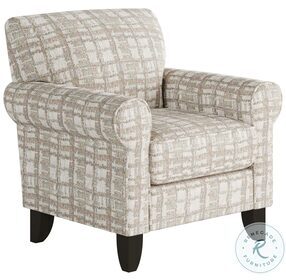 Greenwich Cream Pastel Rolled Arm Accent Chair