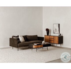 Bezier Black And Natural Coffee Table