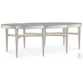 Lillian Soft Radiance Oval Occasional Table Set