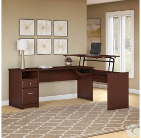 Cabot Harvest Cherry Sit To Stand Desk