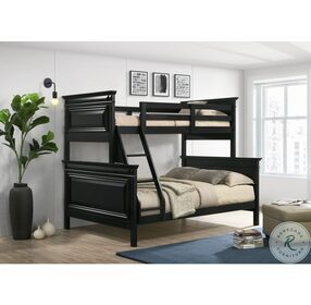 Trent Antique Black Twin Over Full Bunk Bed