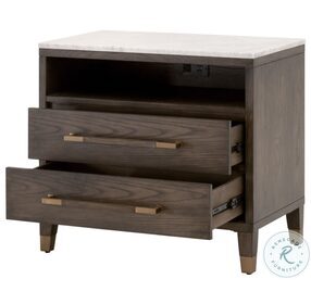 Cambria Dutch Brown 2 Drawer Nightstand