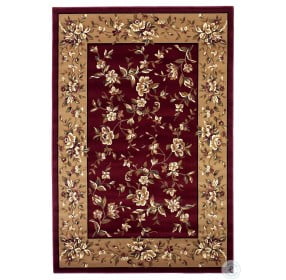 Cambridge Red and Beige Floral Delight XXXXXL Rug