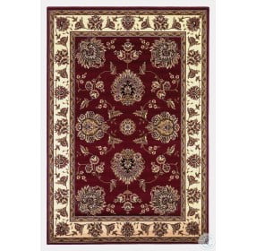 Cambridge Red and Ivory Floral Mahal XXXXL Rug