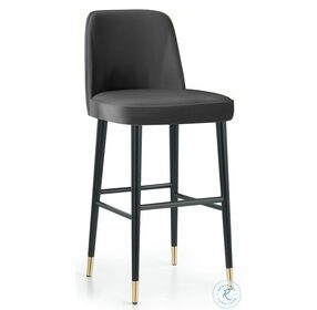 Cap Anthracite Counter Height Stool