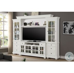 Cape Cod Vintage White 3 Piece Small Entertainment Wall