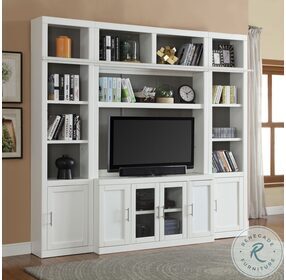 Catalina Cottage White 4 Piece Space Saver Entertainment Wall