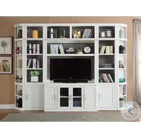 Catalina Cottage White 6 Piece Small Entertainment Wall