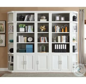 Catalina Cottage White 5 Piece Library Wall