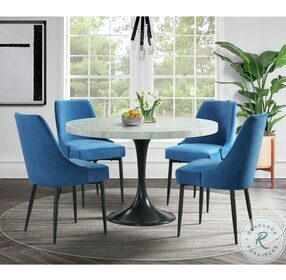 Mardelle Blue Side Chair Set Set Of 2