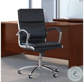 Modelo Black Mid Back Executive Adjustable Office Chair