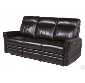 Coachella Brown Leather Power Reclining Living Room Set