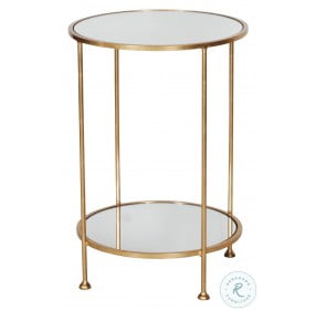 Chico Gold Leaf 2 Tier Side Table