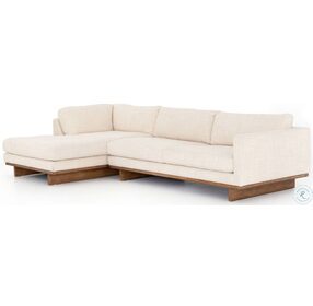 Everly Irving Taupe 2 Piece 70" LAF Chaise Sectional