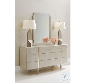 Love At First Sight Matte Pearl And Whisper Of Gold Dresser