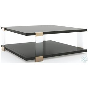 I'Ll Take The Corner Table Tuxedo Black And Whisper Of Gold Occasional Table Set