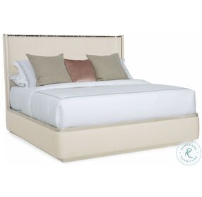 Dream Big Soft Silver Paint Upholstered Platform Bedroom Set