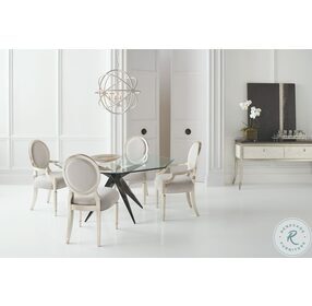 Chit Chat Soft Silver Leaf Side Chair Set Of 2
