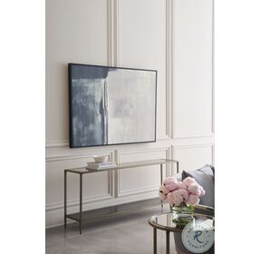Smoulder Warm Slate And Antique Mirror Console Table