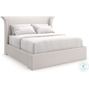 Beauty Sleep Cream Upholstered Platform Bedroom Set