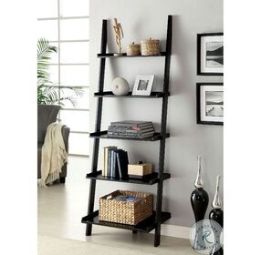 Sion Black Ladder Shelf