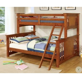 Spring Creek Oak Twin Extra Large Twin Over Queen Bunk Bed
