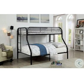 Opal Black Metal Twin Over Full Bunk Bed