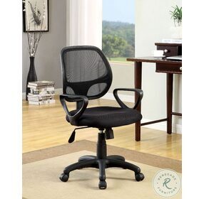 Sherman Black Adjustable Height Office Chair