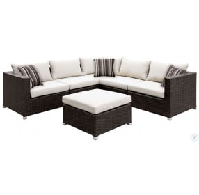 Abion Ivory Outdoor Patio Sectional