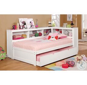 Frankie White Twin Daybed With Trundle