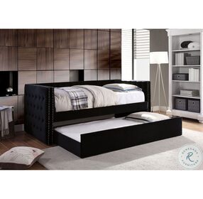 Susanna Black Twin Daybed With Trundle