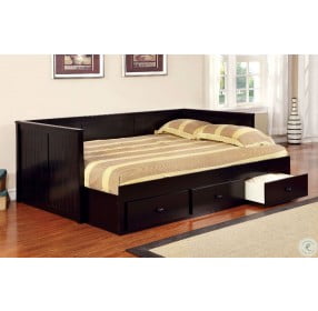 Wolford Black Full Size Storage Daybed
