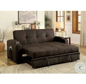 Mavis Dark Brown Futon Sofa