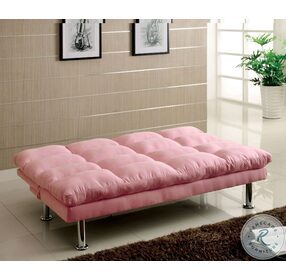 Saratoga Pink Futon Sofa