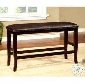 Woodside Espresso Counter Height Bench