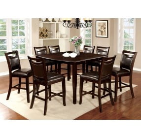Woodside II Espresso Extendable Counter Height Leg Dining Table