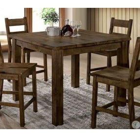 Kristen II Rustic Oak Counter Height Dining Room Set
