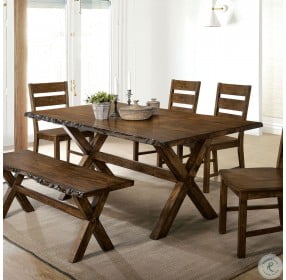 Woodworth Distressed Wood Dining Room Set