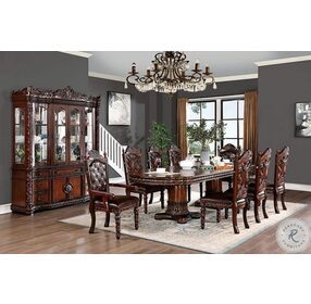Canyonville Brown Cherry Buffet With Hutch